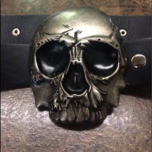 Gothic Punk Rock Skull Belt Buckle